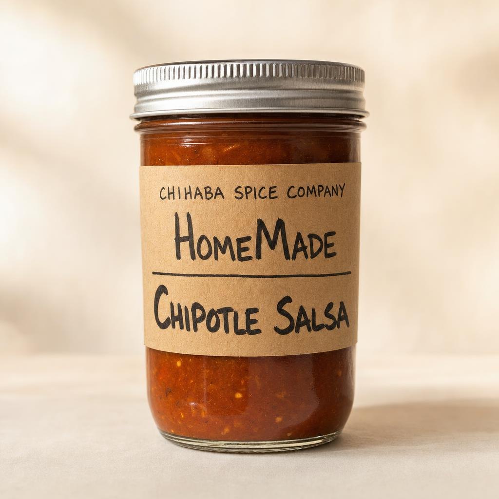 Chihaba HomeMade Chipotle Salsa jar